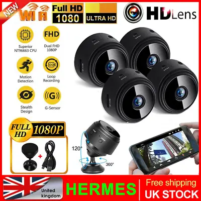 £11.93 • Buy 1080P WIFI IP Camera Wireless Hidden CCTV HD Small Smart Home Security IR Cam UK