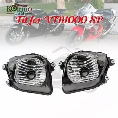 Motorcycle Front Headlamp Headlight Fit For Honda VTR1000SP RC51 SP1 SP2 2000-06 • $186.48