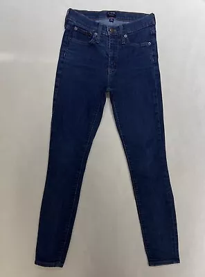 J Crew High Rise Skinny Jeans Womens Size 26 Dark Wash • $15.99