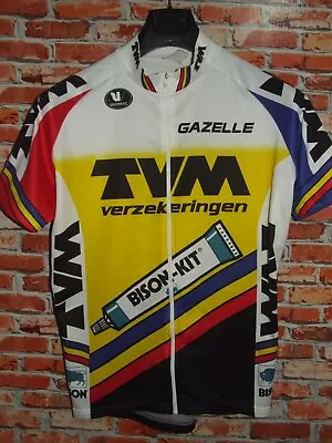 Tvm VERMARC Bike Cycling Jersey Shirt Maillot Cyclism Size L • $42.44