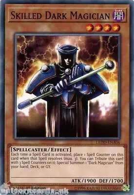 LEDD-ENA06 Skilled Dark Magician 1st Edition Mint YuGiOh Card • £0.99