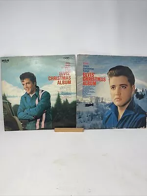 Lot Of 2 Elvis Presley LP Albums Elvis Sings Christmas LPM-1951 & CAL2428 Mono • $55