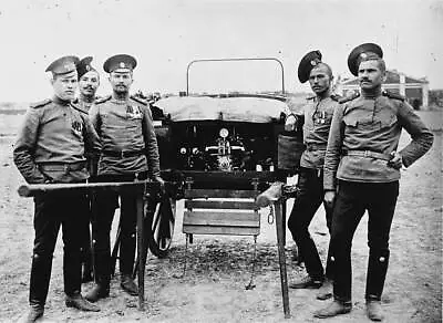 Russian Soldiers Operating A Portable Marconi Wireless Station OLD PHOTO • $5.51