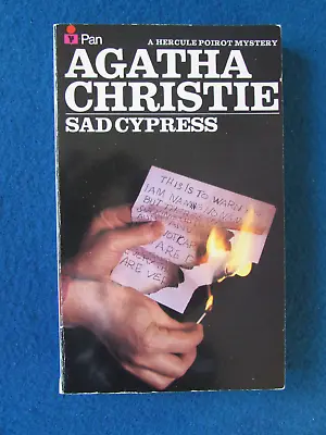 AGATHA CHRISTIE SAD CYPRESS Paperback Book 1980 Pan Books POIROT • £6.49