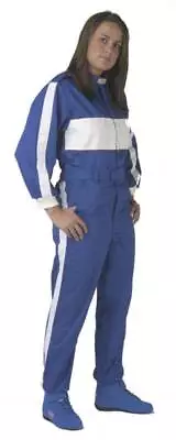 G-Force 105 Auto Racing Suit | Single Layer |  Large | Blue/White | SFI 3.2a/1 • $109.95