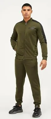 £64.99 • Buy Puma Men's Baseball Tricot Fashion Sport Track Suit Tracksuit Khaki Forest Black
