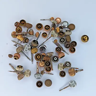 Pocket Watch Crowns & Stems Parts For Watchmakers Antique (S162) • £29.74