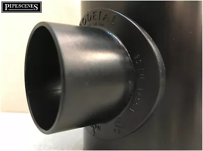 £8.30 • Buy 110mm Soil & Vent Pipe Drill In Clip On Boss To 40mm ( 43mm ) Pipe Insert BLACK
