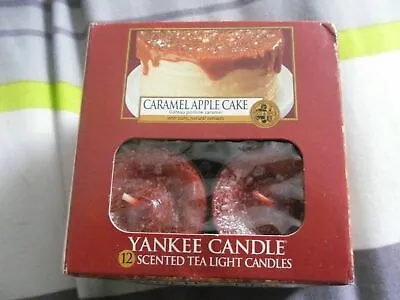 YANKEE CANDLE 2 X BOXES TEA LIGHTS CARAMEL APPLE CAKE & RED VELVET NEW EU & USA • £20