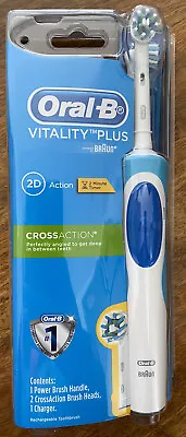 $29.95 • Buy Oral-B Vitality Plus Cross Action Electric Toothbrush With 2 Refills. Freeship
