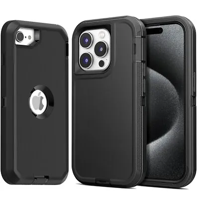 IPhone 11 12 13 14 15 Pro Max XR 8 7 6 Plus SE Case Shockproof Heavy Duty Cover • $11.99