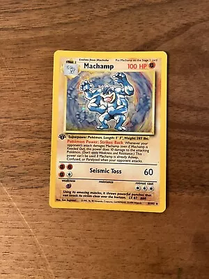 Pokémon Machamp Base Set 8/102 Holo • £0.99