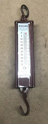 Vintage Hanson No. 895 Hanging Scale-The Viking-50 Lbs.- Rare Color Brown • $19.99
