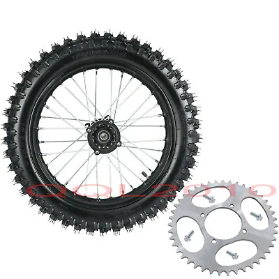$165.07 • Buy 15mm 90/100-16 Rear Wheel Tires Rim W/Sprocket For Pit Dirt Bike CR85 CRF100 TTR