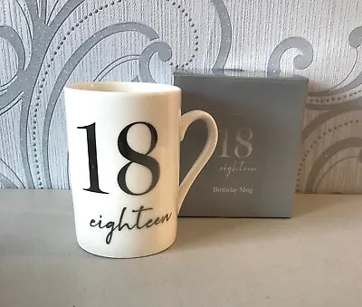 18th  Birthday Mug Brand New In Box • £3.75