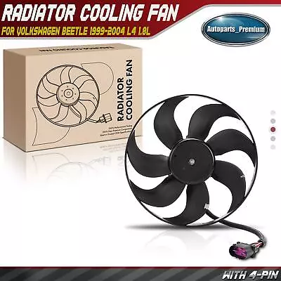 Engine Cooling Fan W/o Shroud Assembly For Volkswagen Beetle 1999-2004 L4 1.8L • $59.99