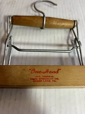 ORIGINAL 14 Cook Specialty Company ONE HAND HANGER WOODEN CLOTHES HANGER CLAMP • $9.99