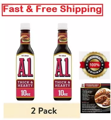 A.1. Thick & Hearty Sauce 10 Oz. Bottle (2 Pack) - Great Price. • $13