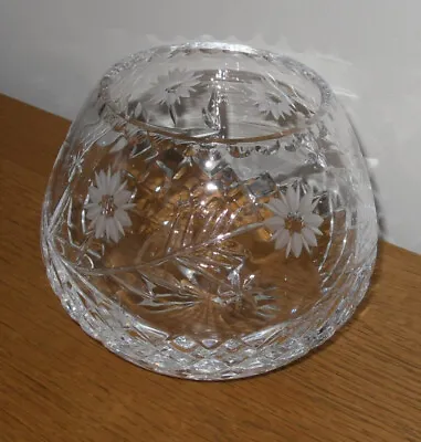 £10 • Buy Vintage Signed Edinburgh Crystal Cut Glass Bowl - 12 Cm Dia. X 10 Cm Tall - VGC