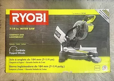RYOBI TS1144 Compound Miter Saw  7-1/4 Inch Corded Electric 24T Blade W/Dust Bag • $124.98