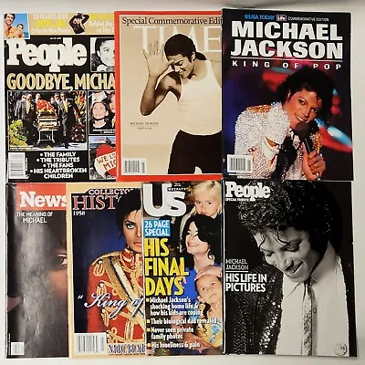 Lot Of 7 Magazines Michael Jackson  2009 Tribute - People Time Newsweek • $39.20