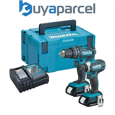 Makita DLX2131 18v Twin Pack DHP482 Combi Drill + DTD152Z Impact Driver 2 Batts • £224.99