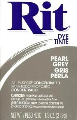 Rit All Purpose Fabric Dye Tinte - Pearl Grey • £3.99