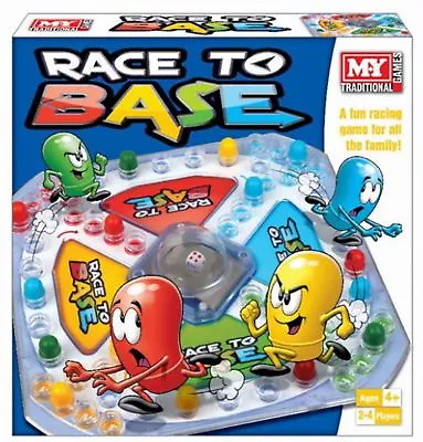 New M.y Race To Base Pop A Dice Frustration Fun Family Kids Board Game • £8.79