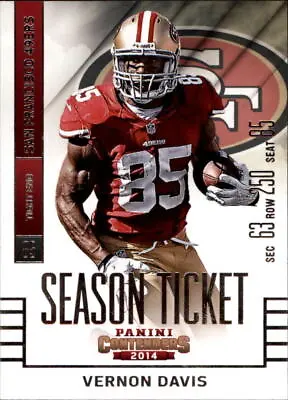 A6806- 2014 Panini Contenders FB #s 1-160 +Inserts -You Pick- 10+ FREE US SHIP • $0.99