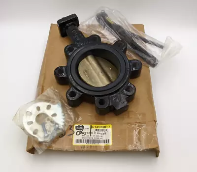 Apollo LD14105BE11 Butterfly Valve 5  Lug Style W Lever Operator 8 Bolt 10 Pos • $160