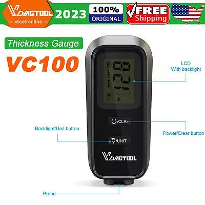 Digital Car Paint Coating Thickness Tester Auto Measuring Gauge Meter Kit VC100 • $14.22