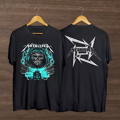 Vintage Metallica Band Skull Music Rock Festival Concert World Tour 2024 T-Shirt • $23.99