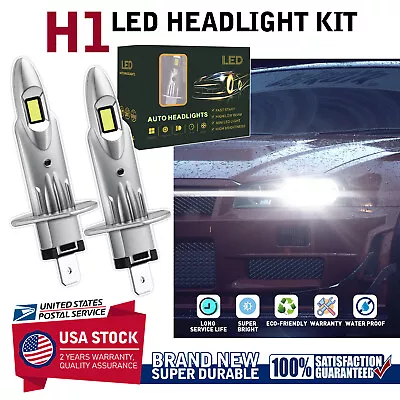 2x MODIGT H1 LED Headlight Bulb Kit 8000LM High Beam 6000K White High Power • $16.29