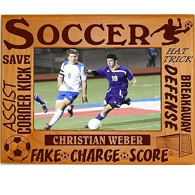 Personalized Soccer Picture Frames 4x6 5x7 8x10 Boys Girls Team Custom Photo • $15