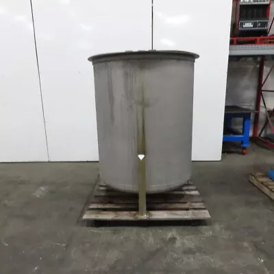 300 Gallon 43  ID X 48  Stainless Steel Dish Bottom Receiving Holding Tank • $1999.99