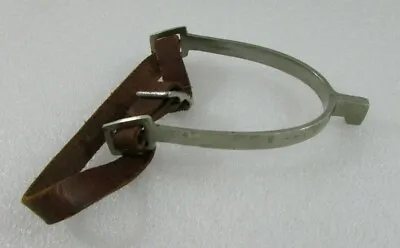 Vintage Star Steel Silver New England Single Cavalry Spur Military Horse Tack • $14.99