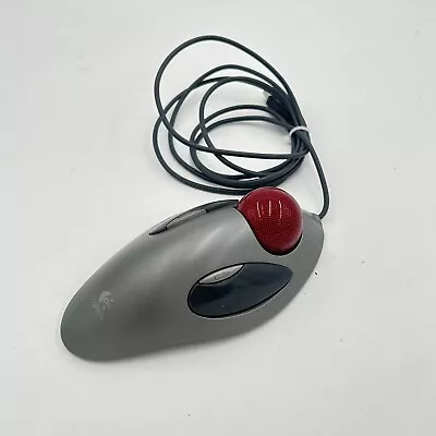 Logitech Logi T-BC21 810-000767 Marble Wired USB Trackball Mouse | Tested • $70