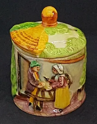 Japanese Maruhon Marutomoware Vintage Art Deco Oriental Antique Tavern Jam Pot B • £25