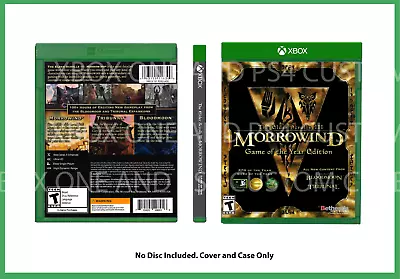 CUSTM REPLACEMENT CASE NO DISC Morrowind Game Of The Year XBOX SEE DESCRIPTION • $13.99