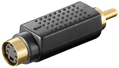 Goobay Video Adaptor (S-Video) DIN Female (4-pin) To RCA Male (12432) • £5.19