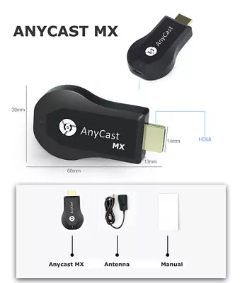 Anycast M9 Plus HDMI TV Stick Wireless WiFi Display Dongle Miracast AirPlay DLNA • $16.63