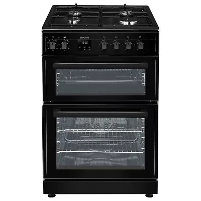 ElectriQ 60cm Dual Fuel Cooker - Black EQDFC360BL • £369.92