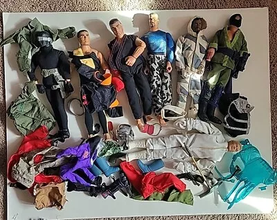 Lot Vintage GI Joe 12  Pawtucket Doll Figures 90's Accessories Weapons   • $52