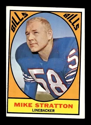 1967 Topps #29 Mike Stratton Bills EX *u9 • $1.50