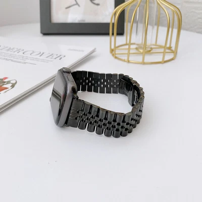$21.58 • Buy For Apple Watch Series 6 5 4 3 SE 44/42/40/38mm Stainless Steel Band Wrist Strap