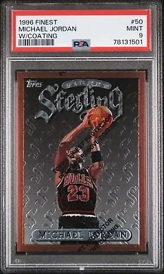 1996 Finest Michael Jordan With Coating #50 PSA 9 • $55