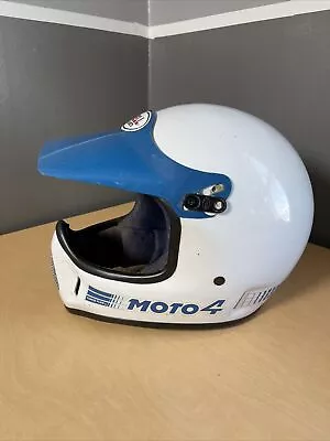 Vintage Bell BMX Motocross Moto 4 Helmet Size Medium • $149.95