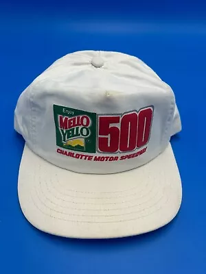 Vtg NASCAR Mello Yello 500 Charlotte Motor Speedway SnapBack Cap Hat USA • $15