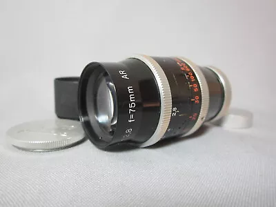 SUPER-16! SWISS KERN 2.8/75MM C-MOUNT LENS For BOLEX 16MM MOVIE CAMERA BMPCC • $299