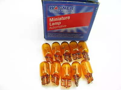 (10) Wagner 194NA Minature Light Bulb Amber - Wedge T-3 1/4 14V 3.78 Watt • $10.99